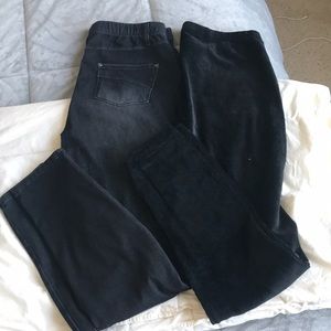 2 pair pull on legging